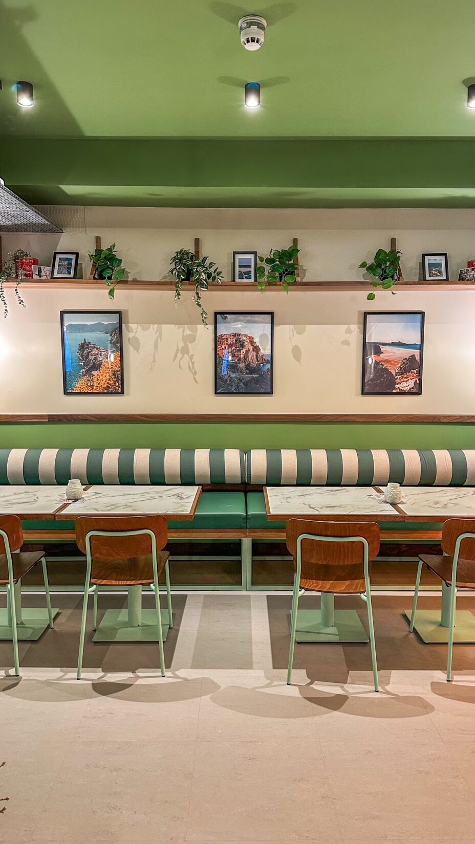 Eating area in SeaSpace